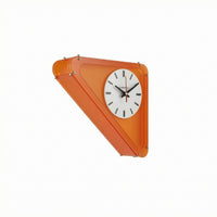 Frosted Acrylic Double Sided Corner Wall Clock Minimalist Style Triangular Wall Clock