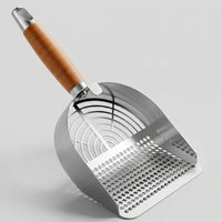 Cat Waste Sifter and Sieve with 304 Stainless Steel Deep Angled Sifting Tool for Clumping, Tofu and Mineral Pellets