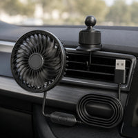 USB Car Fan Three-Speed Car Vent Fan Brushless Engine