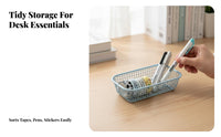 Wireframe holder Space-Saving Desktop Organizer adaptable Use for Desk, Dorm Room