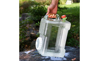 water container with Lid and Spigot Transparent with Spigot Square Dispenser for Road Trips