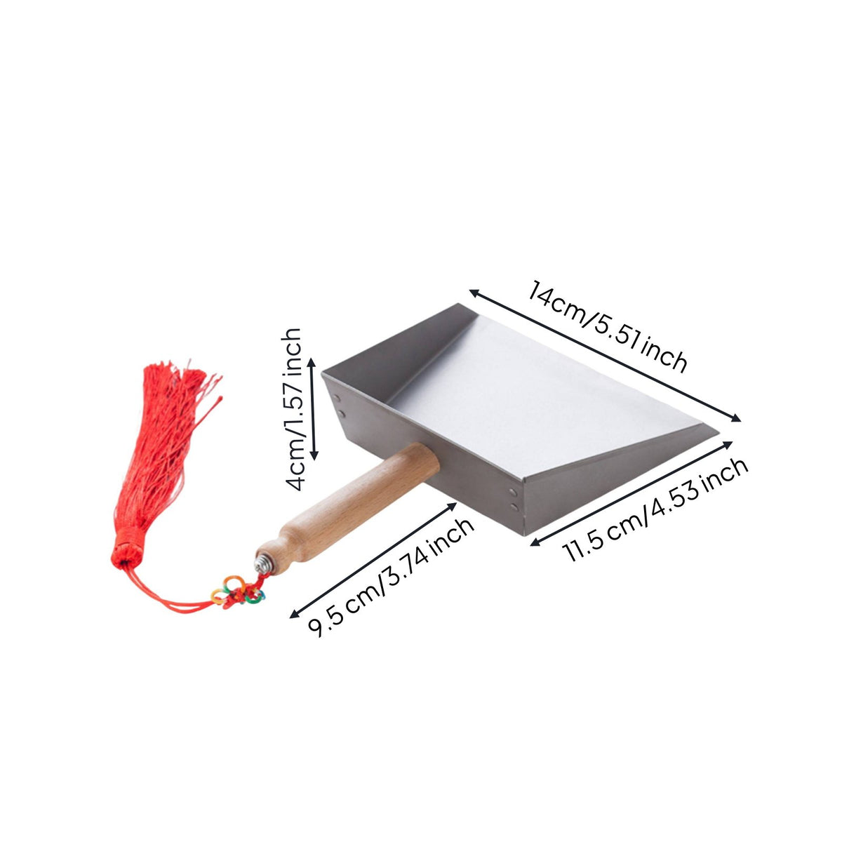 Mini Desktop Dustpan Thickened Stainless Steel Dustpan Compact Household Cleaning for Kids, Desk, School