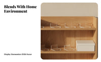 8 Pieces Vertical Back Support Acrylic L-Shaped Stand Flat Base Clear Figure Stand Transparent Home Display Peel-and-Stick
