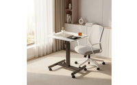 Sturdy Construction Rolling Bedside Computer Desk Space Saving Height Adjustable Laptop Table Mobile Standing Desk for Bedroom, Living Room