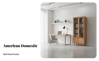 Nordic design Narrow Wooden bookshelf sturdy Wood Construction bookshelf Japanese Design Shelving Unit Space-Saving for Book Lovers, Apartment Dwellers, Office Workers, Study Room, Small Spaces, Bedroom, Entryway