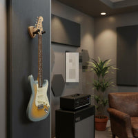 Guitar Wall Mount Cushioned Padding Wooden Guitar Hook, U-Shaped Design Beech Wood Instrument Hanger for Studio, Music Room