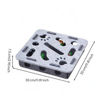 Layered Design Feline Play Maze Box Mental Stimulation Felt Feline Maze Toy Easy to Clean