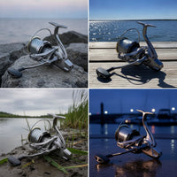Heavy Duty Saltwater Rotating Reel Rugged Rotating Fishing Reel Tackle Ultra Smooth for Anglers