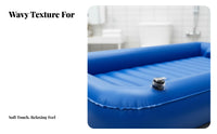 Foldable Inflatable Waterbed Mattress Leakage Protection Inflatable Bathing Bed Comfortable Patient Care Waterbed Leak-Proof for Bedridden Patients, Couples, Hydrotherapy, Spa