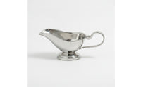 Sauce Boat Server Polished Gravy Boat Controlled Pouring Gravy Pitcher for Thanksgiving, Table Service