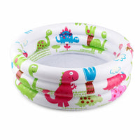 Thickened Three-Circle Pool Layered Pool with Bubble Bottom Cushioned Inflatable Ball Play Area Anti-Slip for Backyard