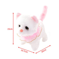 Interactive Cat Toy Electric Stuffed Cat Toy Realistic Meowing