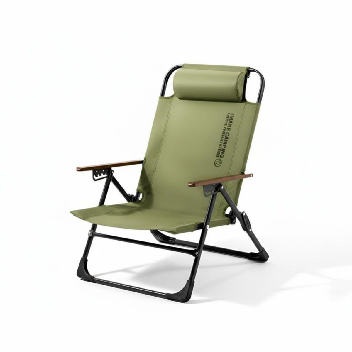 Outdoor Folding Moon Chair, Portable Recliner, Adjustable Backrest, Camping, Outdoor Dining, Fishing