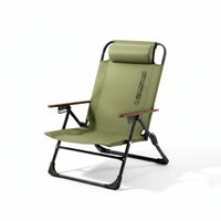 Outdoor Folding Moon Chair, Portable Recliner, Adjustable Backrest, Camping, Outdoor Dining, Fishing