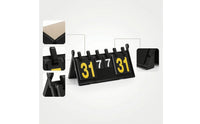 Manual Flip Scoreboard Clear Visibility Flip Card Scoreboard Manual Score Counter Portable Scorekeeper Foldable for Referees