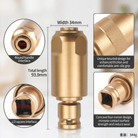 One-Piece Wrench to Drill Adapter Knurled Power Wrench Adapter with Hex Shoulder Metal Tool Multipurpose for Electricians