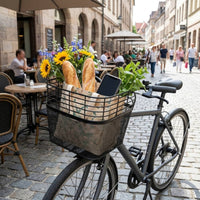 Long-Lasting Wire Mesh Bike Basket for Errands