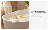 Baked Good ShapeShaped bath effervesceer Cake unwindcompresssign Tub effervescey effervesceing and Bubbling skin well-being Product for Women, Adults, Relaxation, Bathtime, Home Spa
