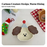 Animal Shaped Dipping Dish Korean Design Animal Shaped Sauce Dish Easy to Clean Cute for Children, Hot Pot Meals, Parties