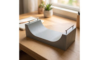Tabletop Fingerboard Ramp with Handrails Miniature Fingerboard Obstacle Realistic Finger Skateboard Ramp Portable for Fingerboarders
