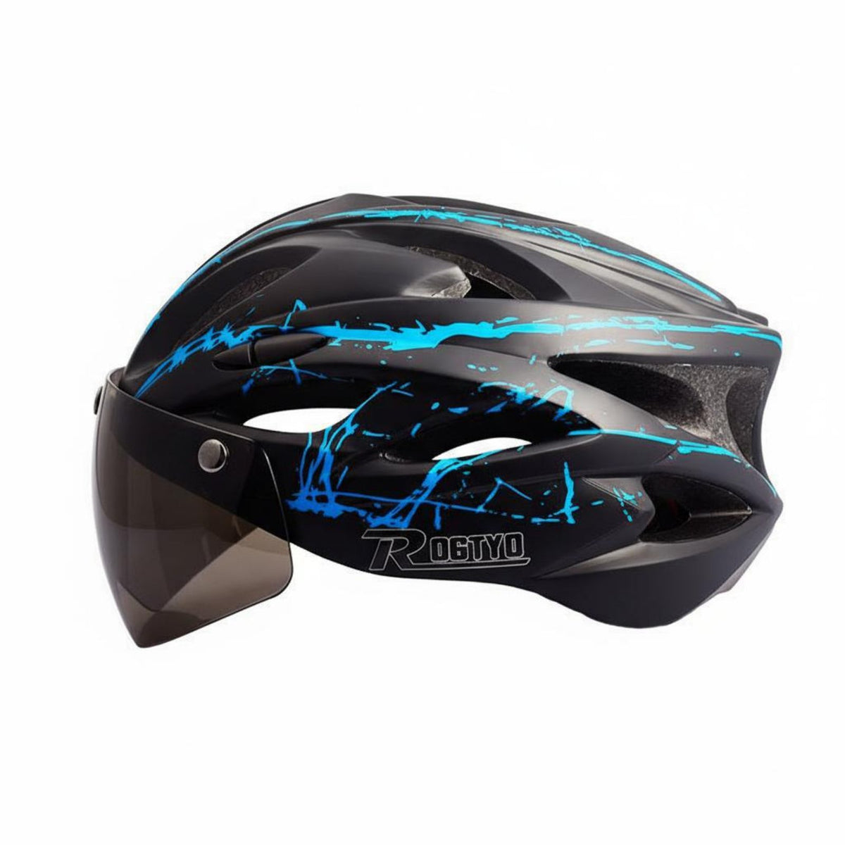 Cycling Helmet with Attracting Visor Single-Piece Molding Attracting Suction Helmet Safety Headwear Collision Resistant
