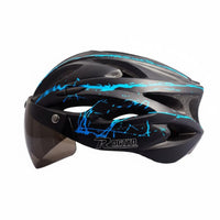 Cycling Helmet with Attracting Visor Single-Piece Molding Attracting Suction Helmet Safety Headwear Collision Resistant