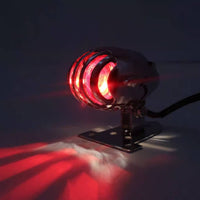 Motorcycle Grill Brake Light Universal Fit Motorcycle Registration Plate Bracket Multi-Function for Custom Bike Builders