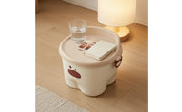 Seat-Style Storage Stool PP and Lidded Storage Stool Rounded