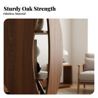 360-Degree Rotation Rotating Book Unit Space-Saving Rotating Hourglass Unit Modern Design Bookcase Multi-Tier Design for Apartment Dwellers, Homeowners, Living Room, Small Areas, Home Office, Playroom