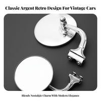 Retro Car Mirror Stainless Steel Vintage Car Side Mirror Automotive Part for Performance Rod Builders