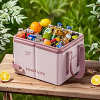 Space-Saving Square Folding Pail Lightweight Collapsible Pail with Handles Leakproof Pail Compact for Campers, Travelers, Camping, Fishing, Picnics, Foot Soak