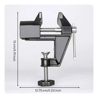 Secure Bench Vise Compact Tabletop Vise Stable Small Parts Holding Tool Universal for Hobbyists, Workshop, Drilling