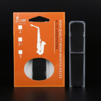 2.5 Strength Alto Saxophone Mouthpiece Insert with Case Air Circulation Alto Saxophone Mouthpiece Insert Synthetic Musical Accessories Long-Lasting for Students, Beginners, Practice, Lessons