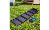 25W Solar Charger with 5 Panels Lightweight Foldable Solar Charger Slim Compact for Campers, Travelers, Camping, Hiking, Emergencies