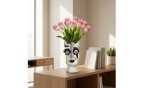 Human Face Vase Sculptural Face Vase Artistic for Art Lovers, Office Desk