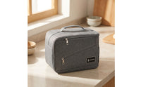 Insulated Meal Carrier Zippered Meal Carrier with Pockets Lightweight for Adults, Commuters, Picnic, School, Travel