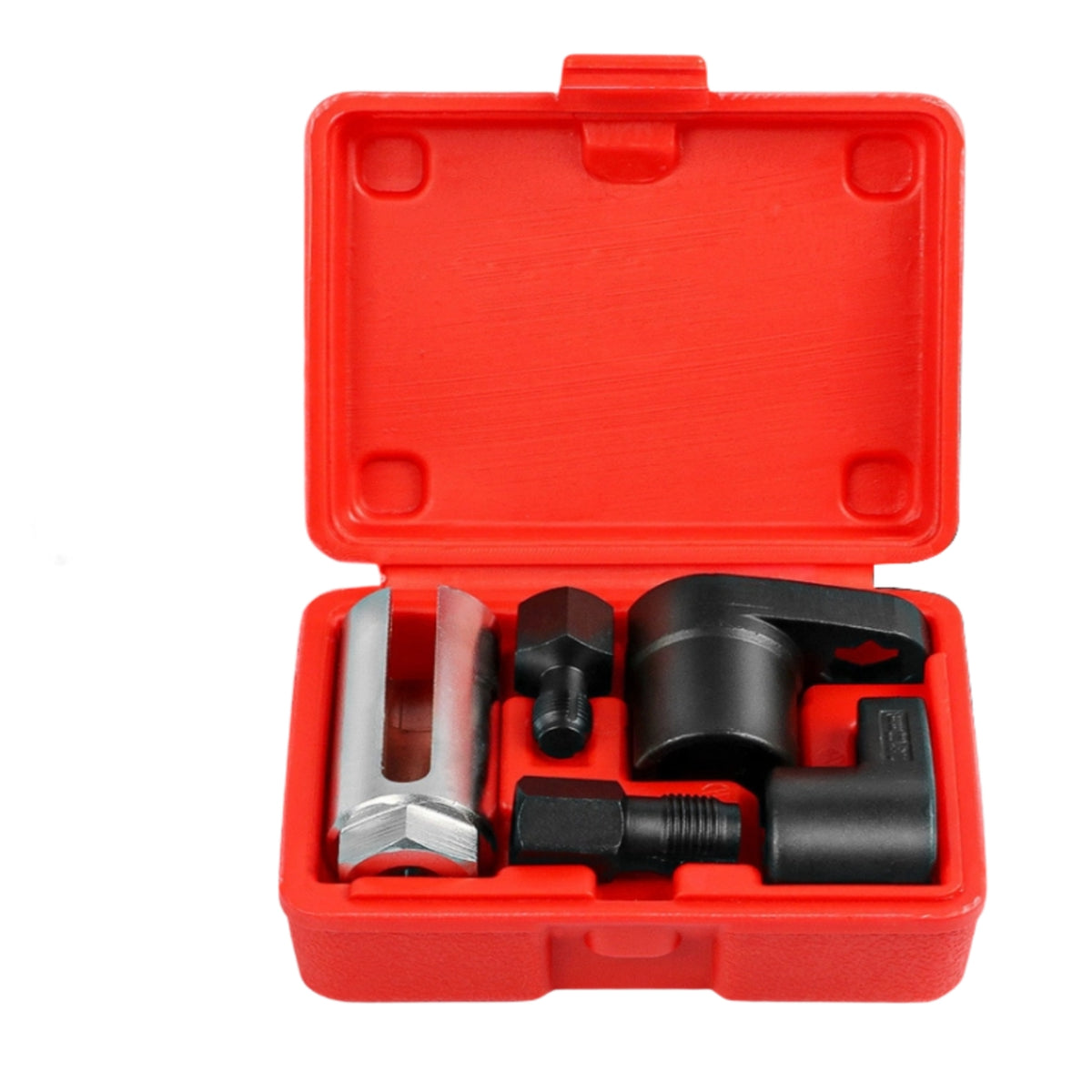 5 Pieces Slotted Design Exhaust Gas Sensor Removal Tool Kit Metal Construction O2 Sensor Wrench Set 6-Point Sockets 1/2 Inch Drive for Mechanics
