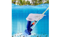 Safe Pool Vacuum with Mesh Bag Compact Handheld Pool Vacuum Reusable Easy to Maintain for Swimming Pools