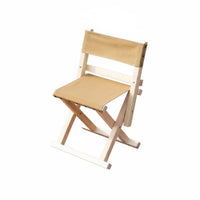 Foldable Design Wooden Frame Canvas Chair With Backrest Portable Seating Lightweight Outdoor Furniture Heavy Duty for Picnickers, Beach-Goers, Barbecue, Backyard, Picnic, Hiking