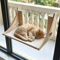 Cat Window Perch with Clear Capsule, Strong Suction Cup Mounting Hammock for Indoor Cats, Transparent Hanging Kitten Bed for Window Sill Use
