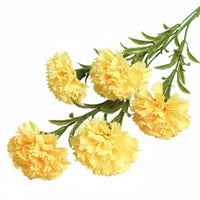 Lifelike Design Long Stem Fake Carnation Low Maintenance Artificial Carnation Stem Multiple Colors Floral Arrangement Supply for Florists, Event Planners, Crafters, Hotel Lobby, Office, Wedding, Party