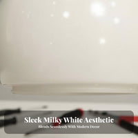 Milky White Bulb Cover Waterproof Round Lampshade Shatterproof Dome Light Disperser for Outdoor, Washroom
