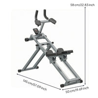 Kneeling Climbing Machine Steel Frame Waist Exerciser Floor Standing