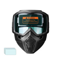 Vented Auto-Darkening Soldering Helmet /IR Protection Soldering Mask with Auto-Darkening Lens Breathable Face Visor Impact-Resistant for Metalworkers