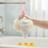 Creative Ice Cream Shaped Bath Sponge Shower Loofah