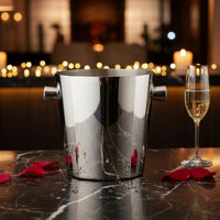 Champagne Ice Bucket Easy to Clean Champagne Chiller Bucket Food Grade Stainless Steel Beverage Tub for Bar