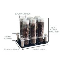 Keeps Beans Crisp Glass Bean Cellar Tubes with Stand Fragrant Preservation Single Dose Coffee Bean Storage Set Multiuse for Espresso Enthusiasts