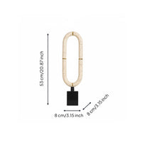Abstract Loop Sculpture Minimalist Design Tabletop Sculpture Sculptural Continuous Loop Statue for Homestay
