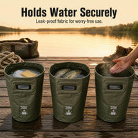 Portable Folding Water Bucket for Camping Fishing and Outdoor Activities