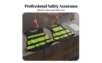 Reflective Safety Vest Full-Circle Protection High Visibility Vest Lightweight for Security Guards, Parking Lots, Warehouses